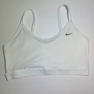 White Dri-Fit Nike sports bra